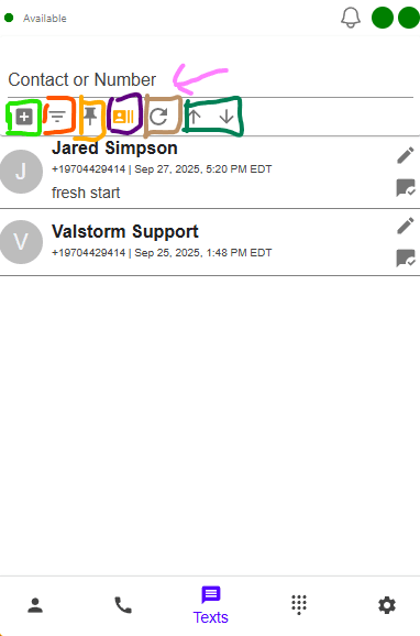 valphone text utilities