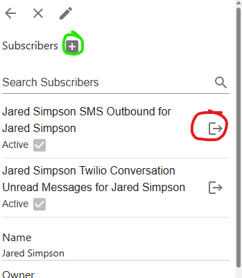 modify conversation subscribers
